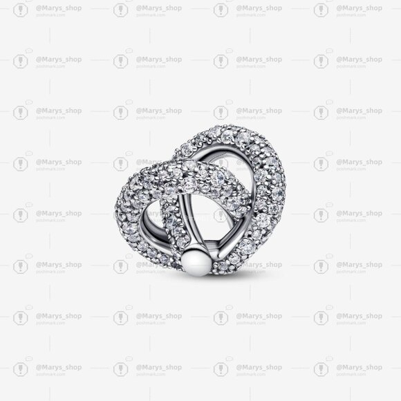 Pandora Pavé Infinity Knot Heart Charm - Picture 3 of 6